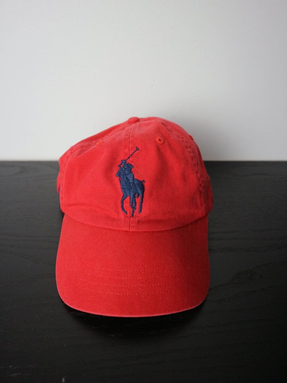 Vtg Polo Ralph Lauren Big Pony Hat Mens One Size Cotton Red #3 Logo MCMLXVII
